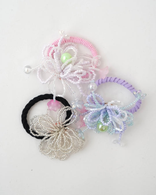 ビーズループフラワーゴム
