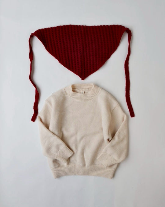 バブーシュ付きニット