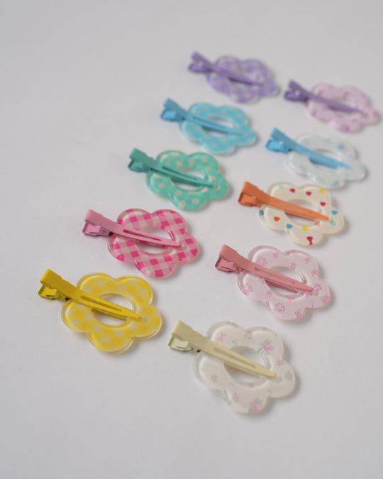 フラワー前髪クリップ