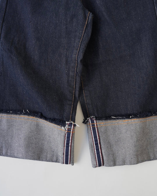 ロールアップインディゴデニム