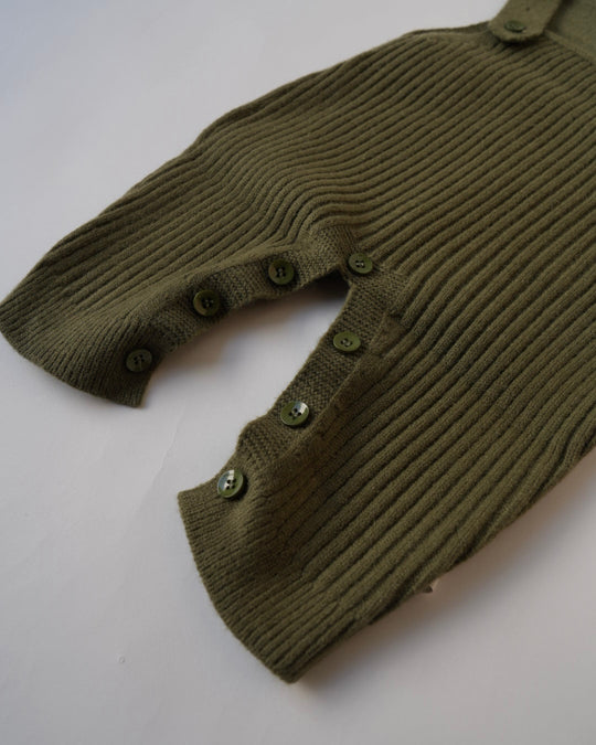 テレコリブニットサロペット