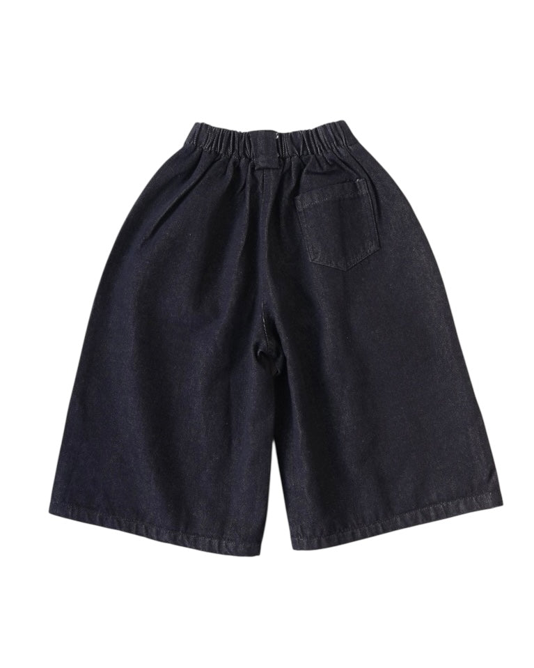 タックワイドデニムパンツ.
