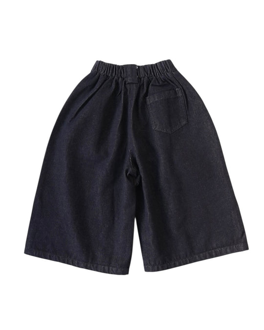タックワイドデニムパンツ.