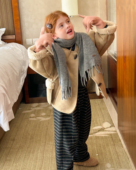 ミニバッグ付ムートンコート