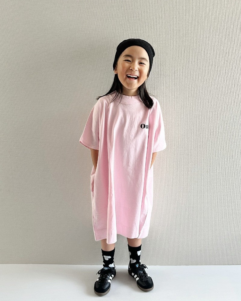 ouiバックフリルTシャツワンピース