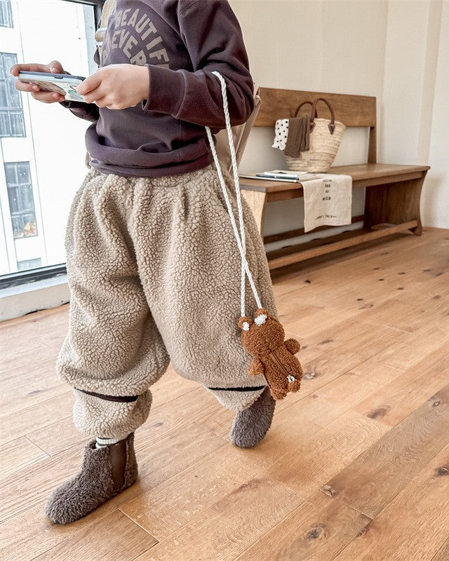 裏起毛ラインボアパンツ