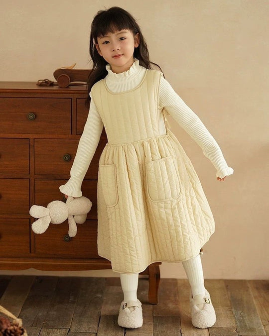 キルティングN/Sワンピース