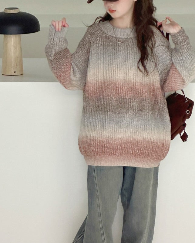 グラデーションニット