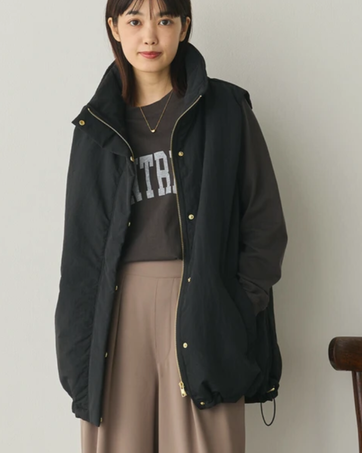 撥水加工ステッチレスベスト