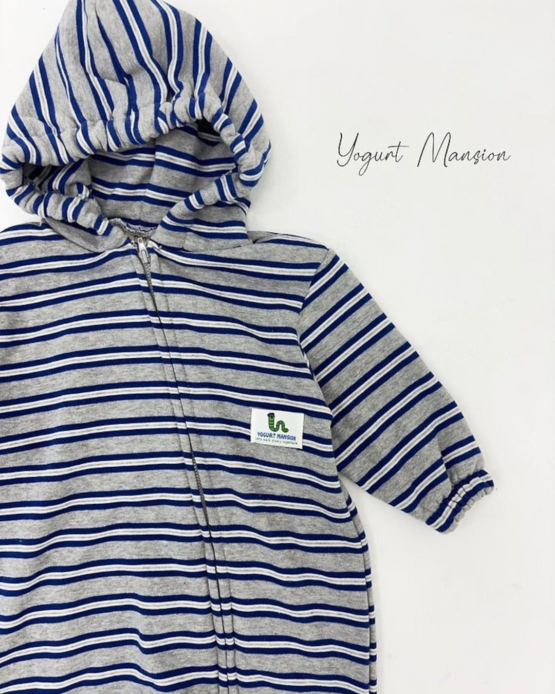 [yogurt mansion]stripe hoodie suits