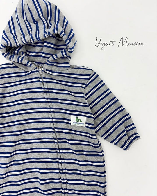 [yogurt mansion]stripe hoodie suits