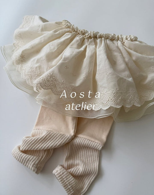 [AOSTA]Lace Skirt