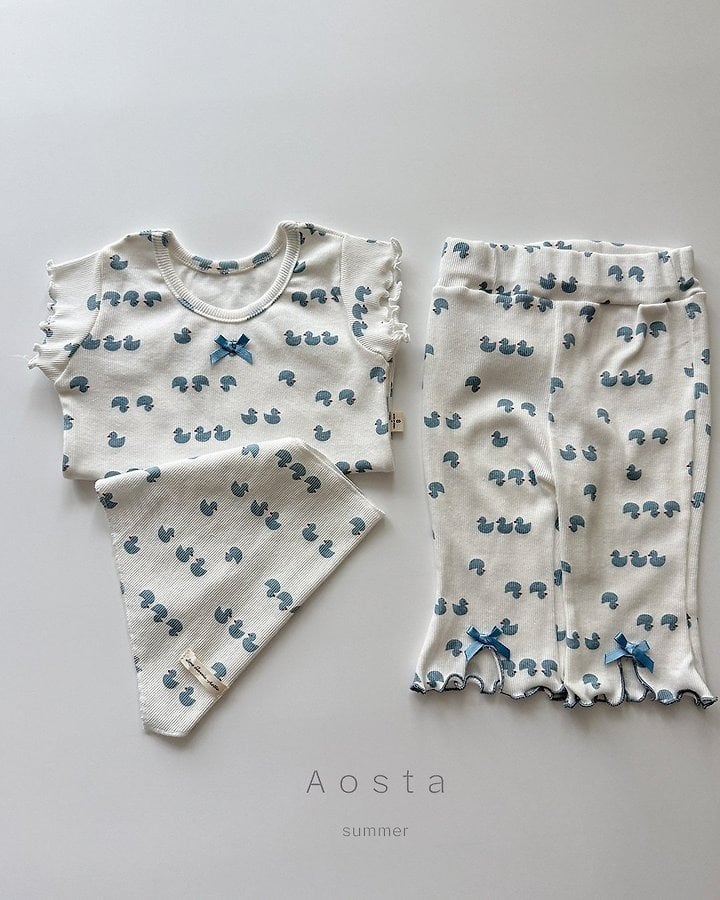 [aosta]lip ribbon pants