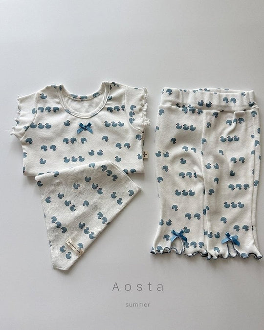 [aosta]lip ribbon pants