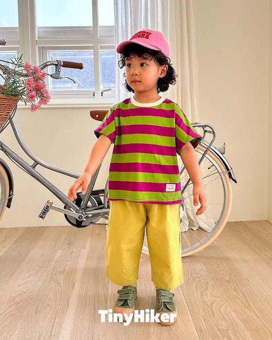[TinyHiker]willy border striped T