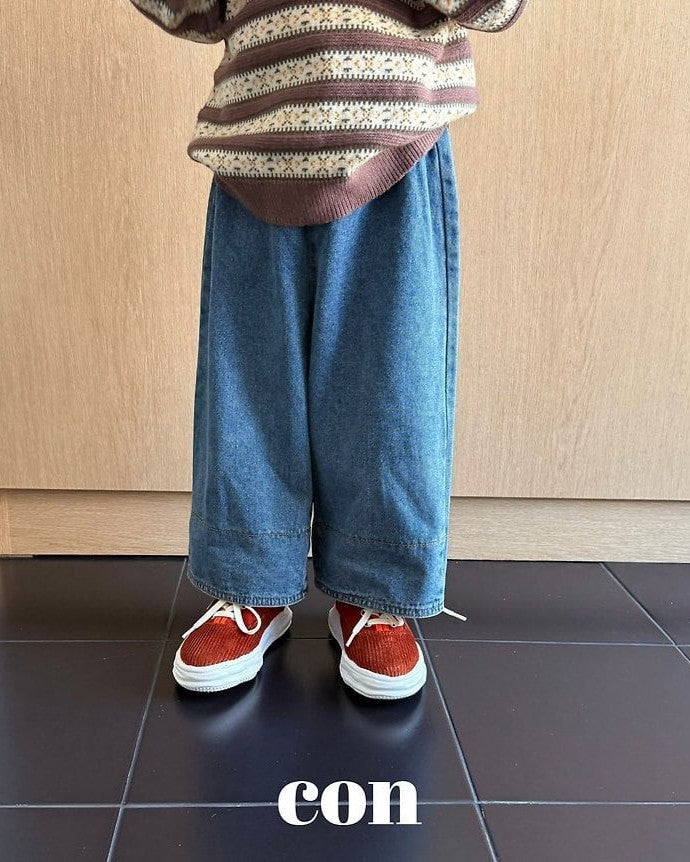 [con]Washed Roll-Up Denim