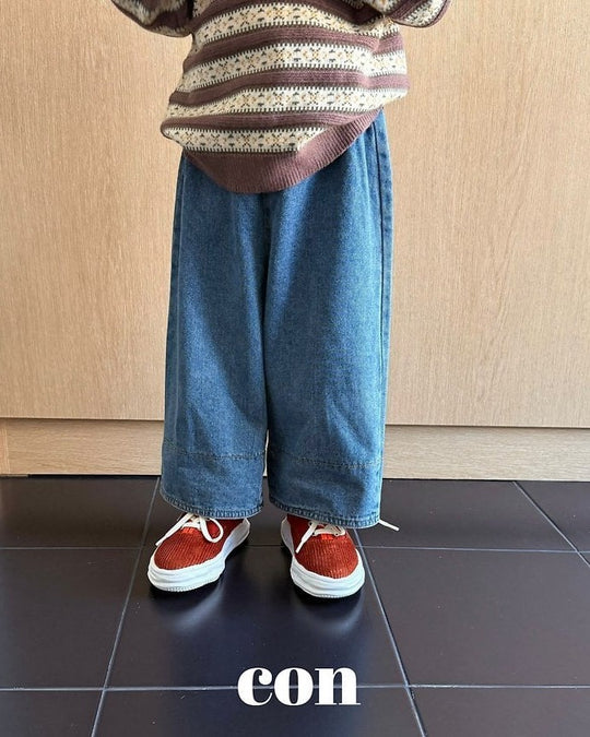[con]Washed Roll-Up Denim