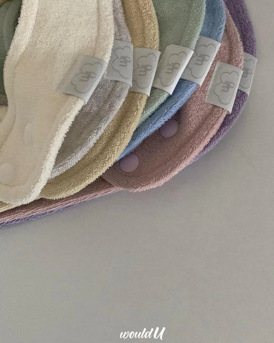 [would U]cloud terry bibs"16色"