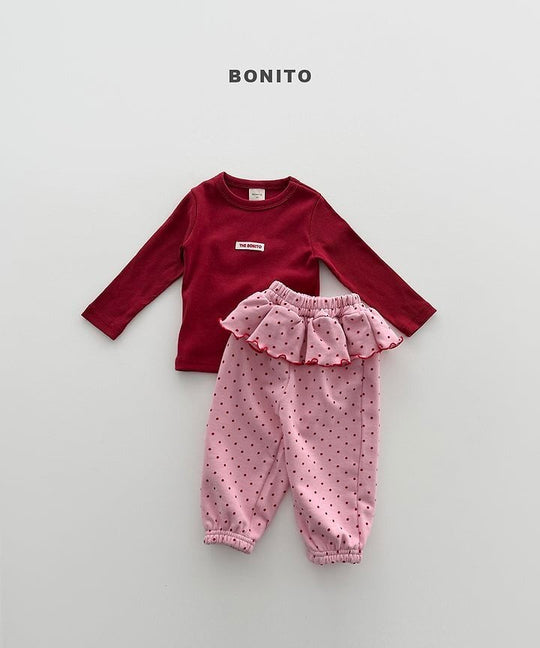 [BONITO]ドットフリルジョガーパンツ
