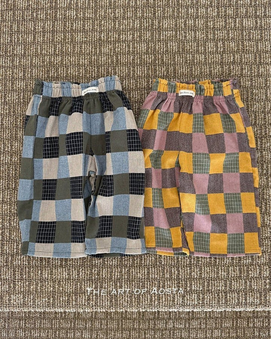 [AOSTA]Patchwork Pants