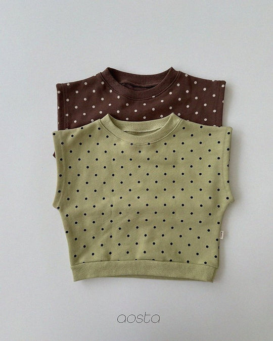 [AOSTA]Dot Tongtong Vest