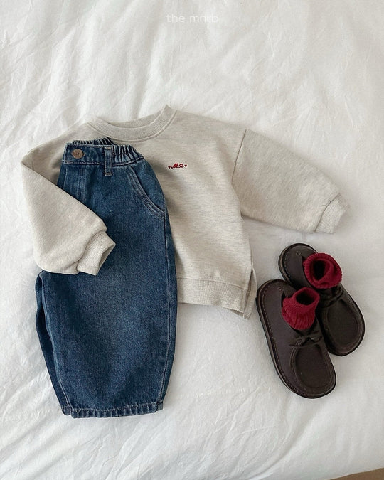 [minirobe]Asymmetric Sweatshirt