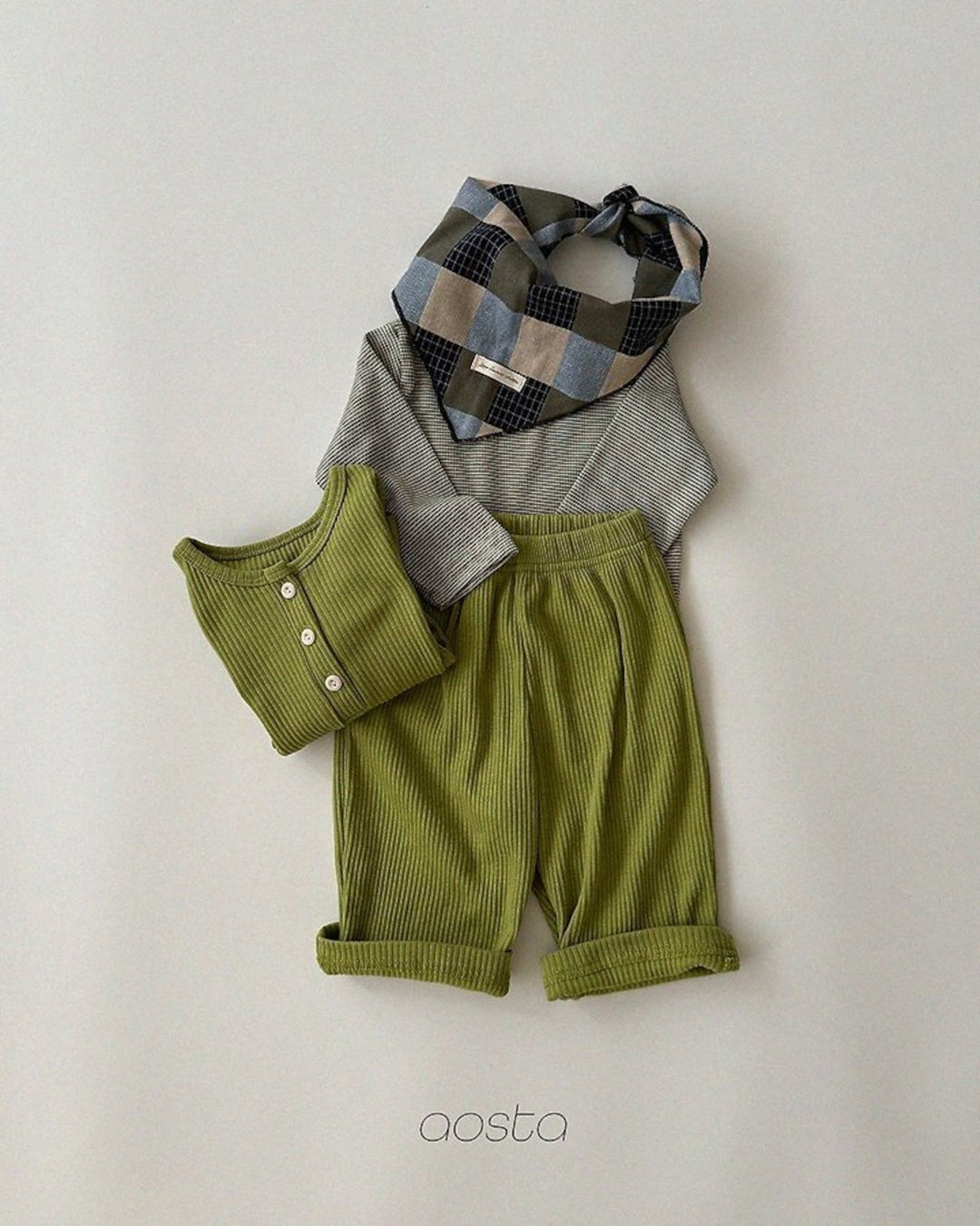 [AOSTA]Patchwork Scarf