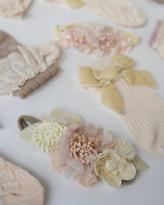 ヘアバンド付きソックス