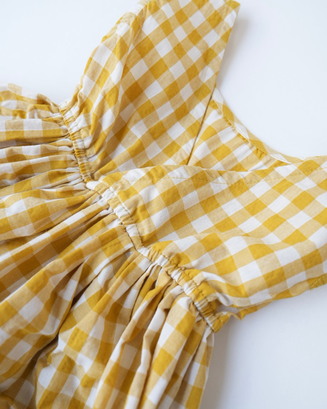 ギンガムエプロンワンピース