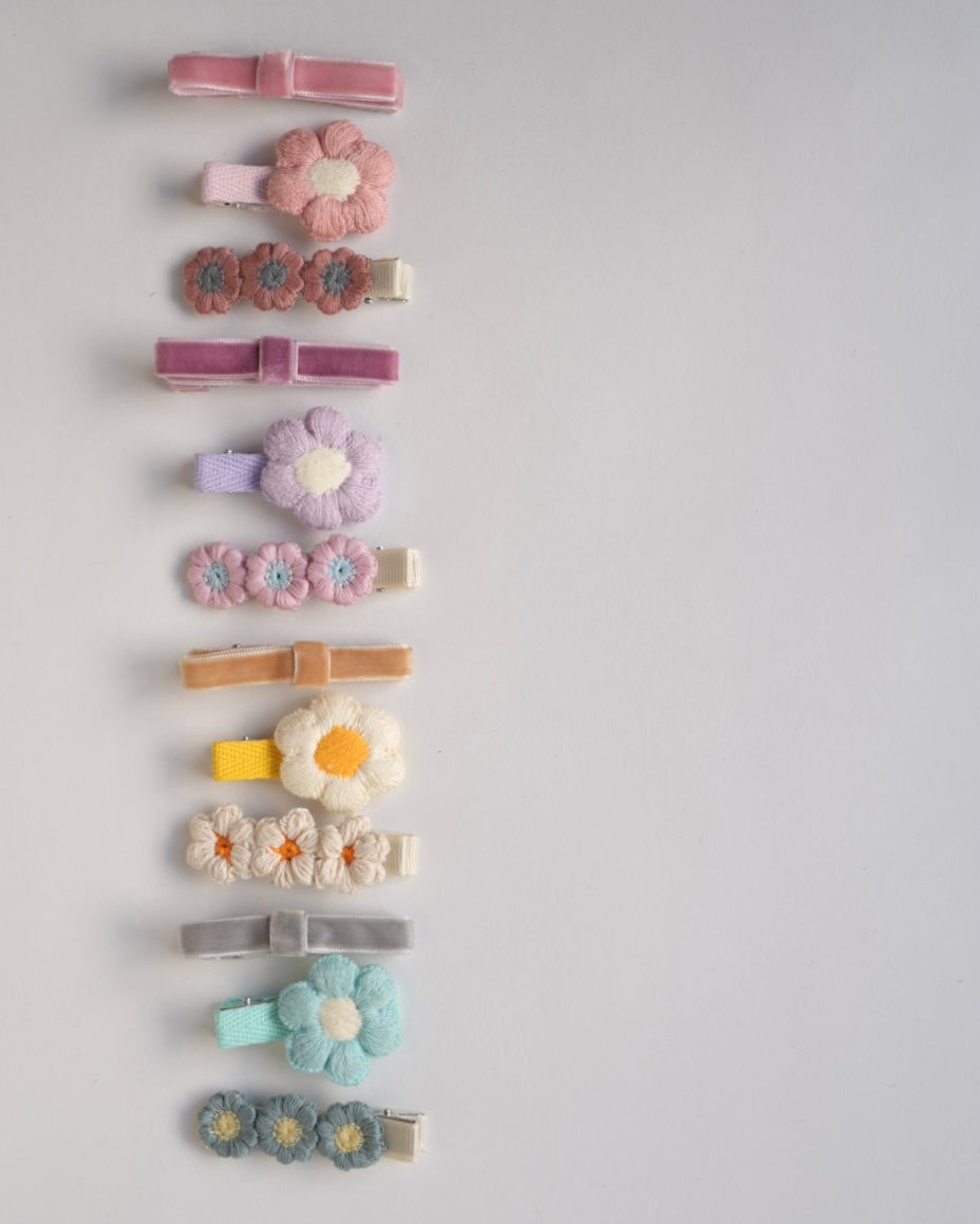 ベロアリボンクリップセット