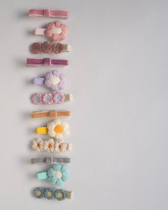 ベロアリボンクリップセット