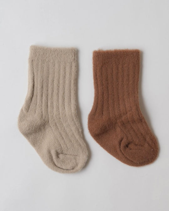 ふわもちベビーソックス2足セット