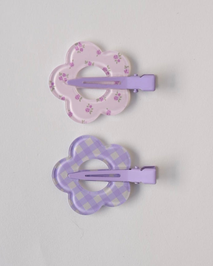 フラワー前髪クリップ