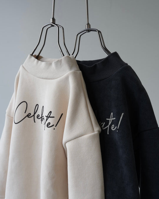 [nunu biel]plum裏起毛カットソー