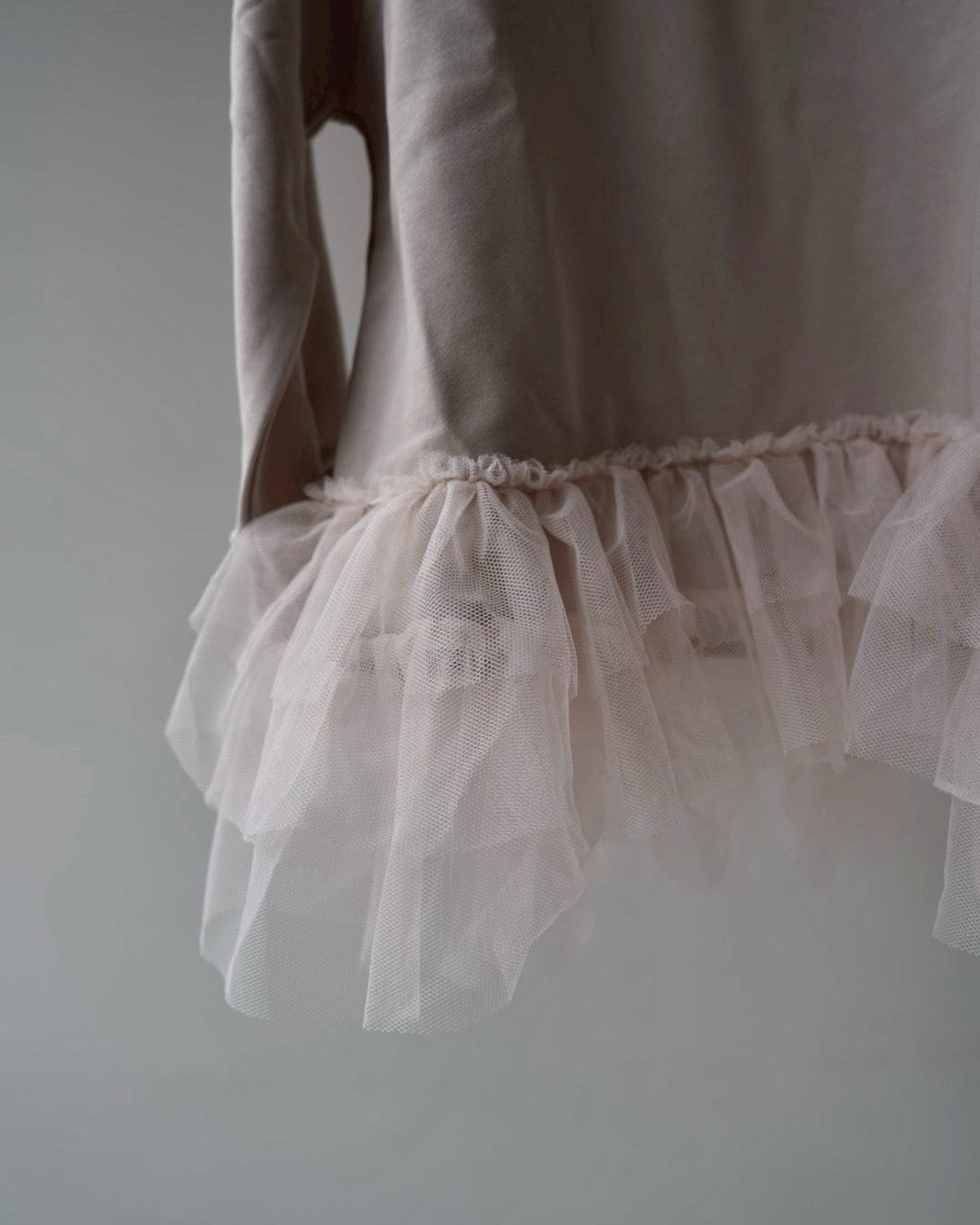 裾チュールスウェット