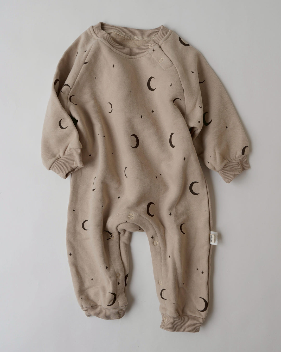 裏フランネルプリントロンパース