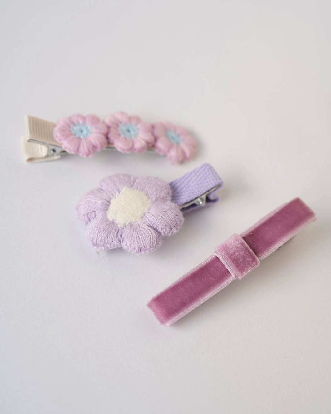 ベロアリボンクリップセット