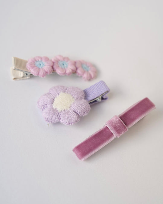 ベロアリボンクリップセット