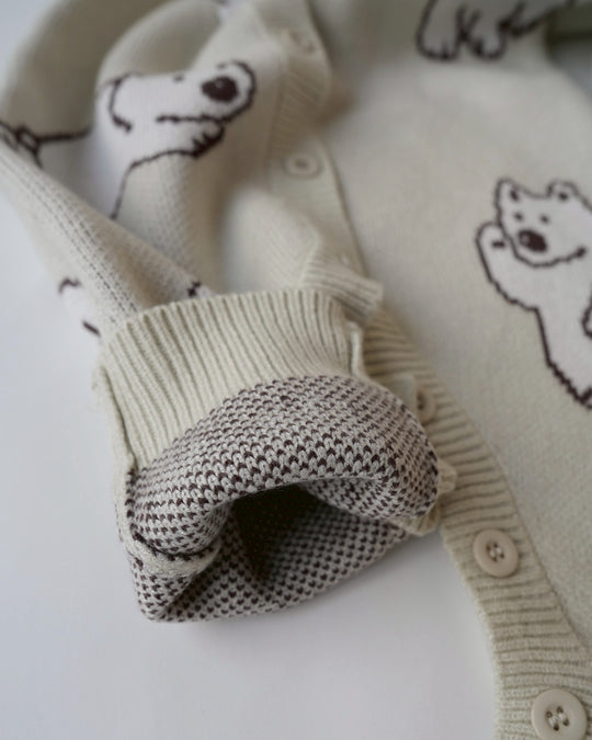 しろくまニットロンパース