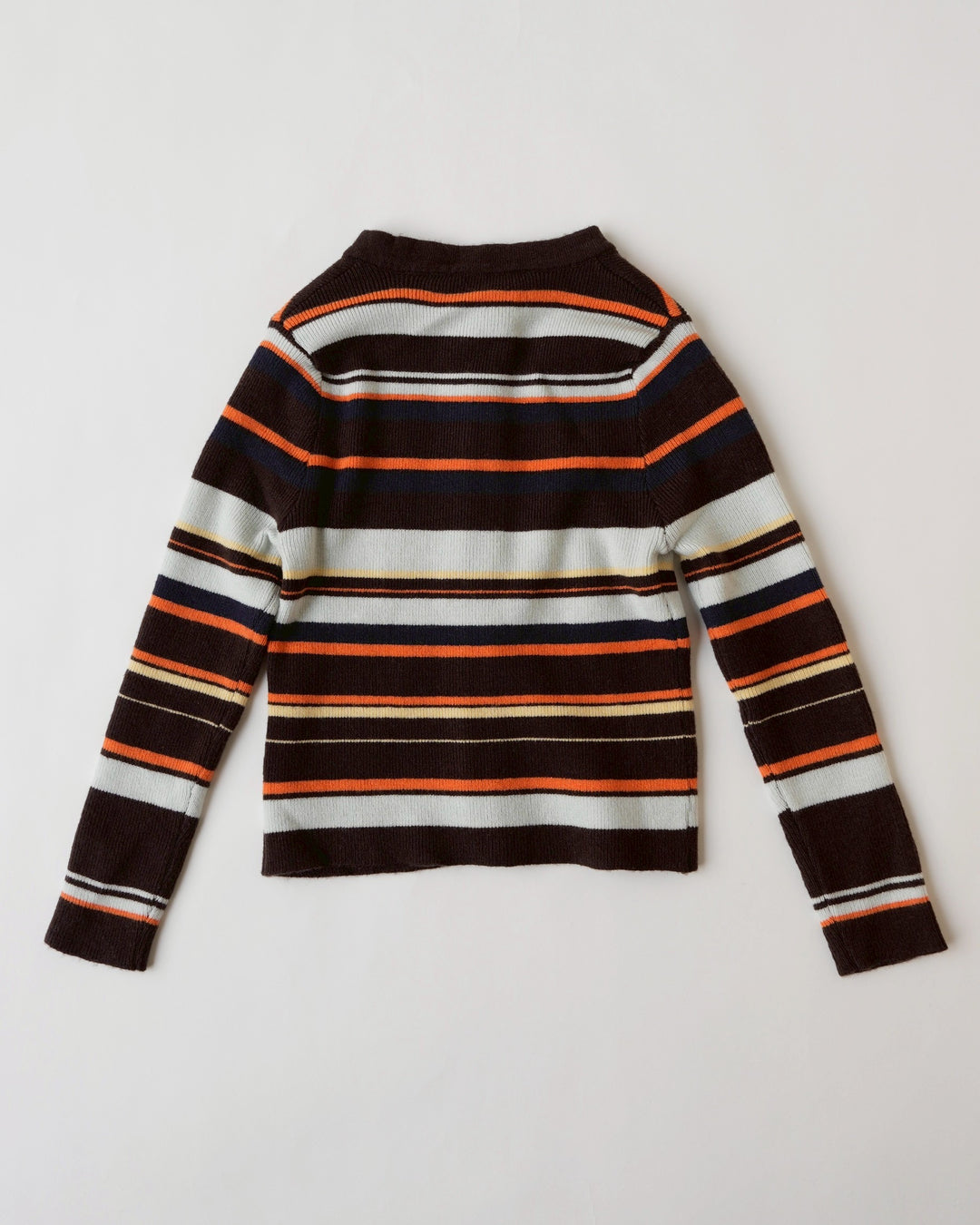 マルチボーダーフィットカーディガン