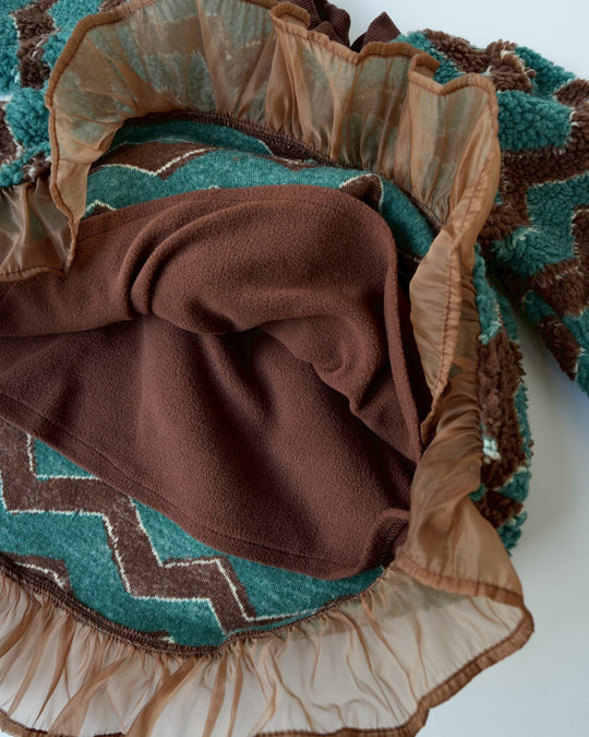 裏起毛ジグザグボアワンピース