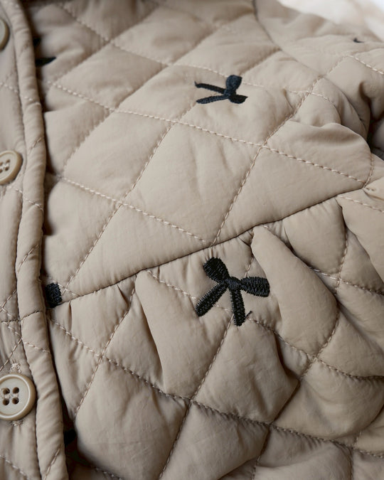 リボンキルティングジャケット