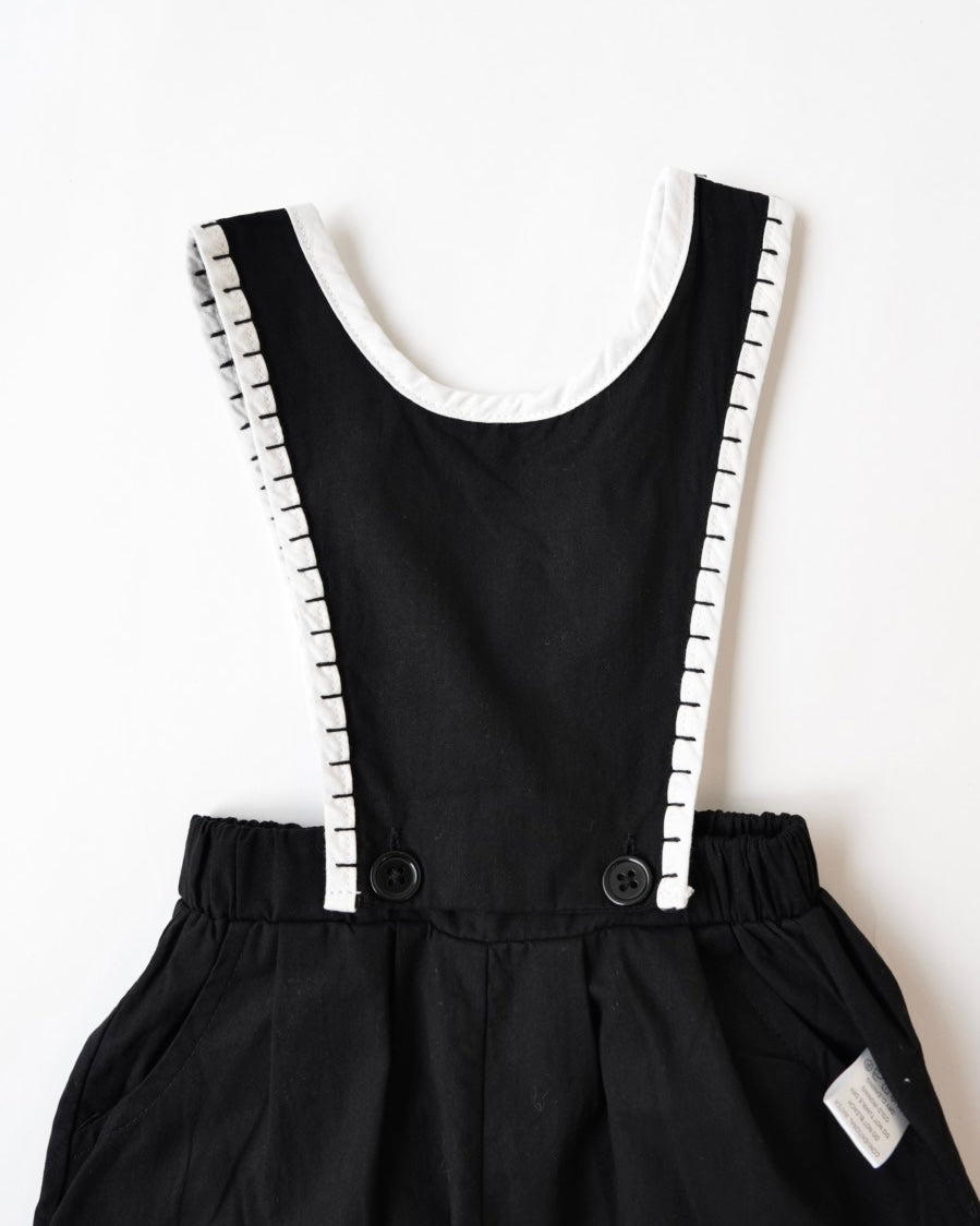 ブランケットステッチ2WAYサロペット