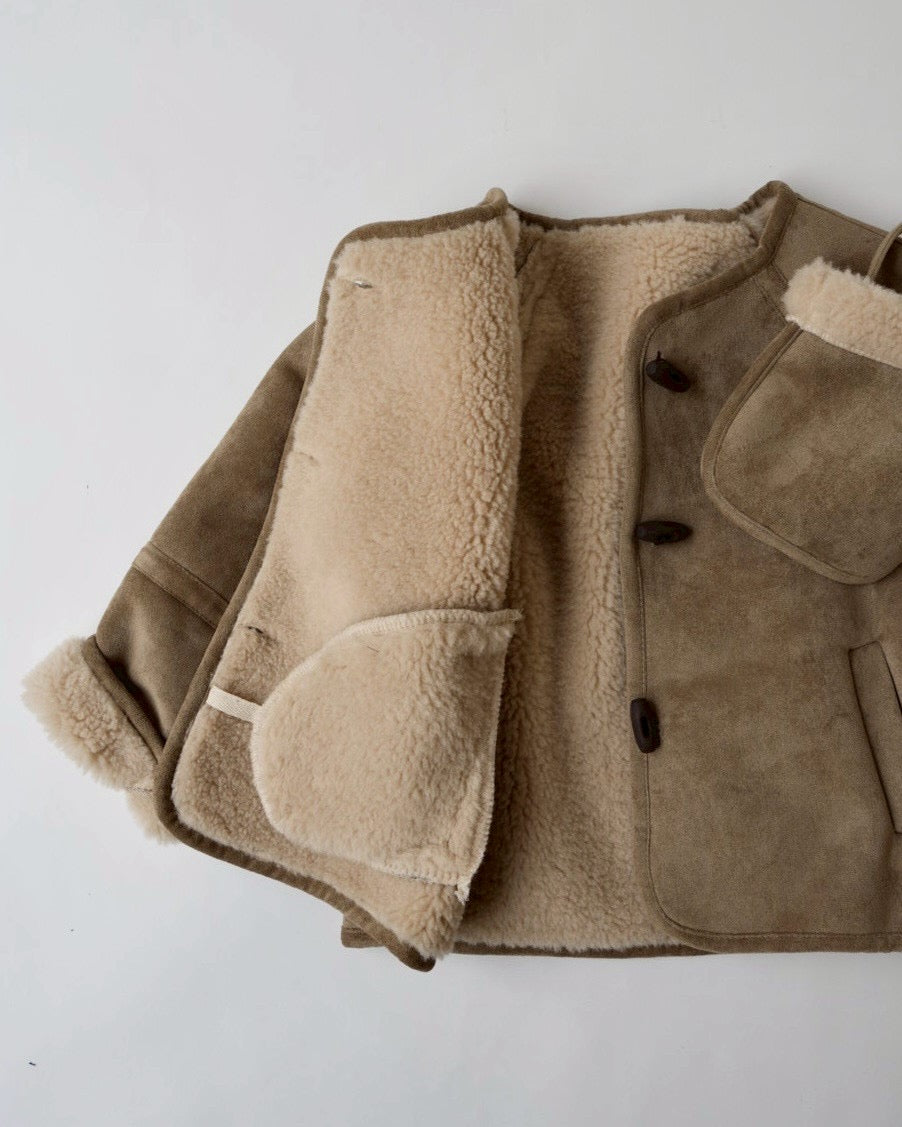 ミニバッグ付ムートンコート