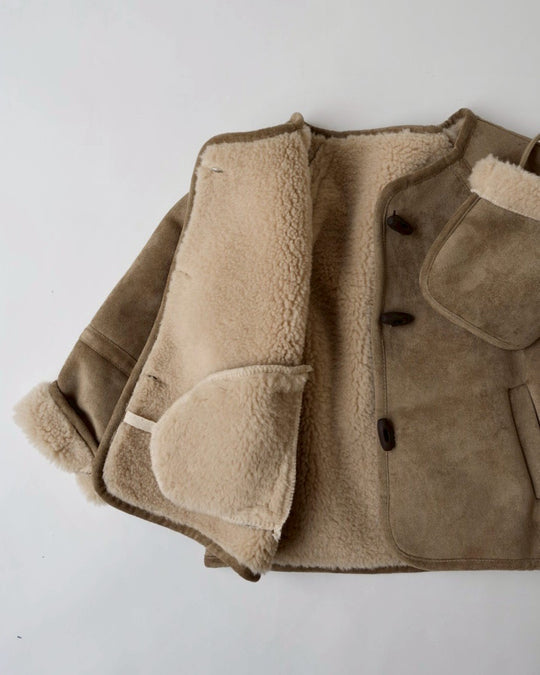 ミニバッグ付ムートンコート