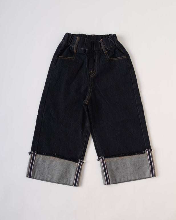 ロールアップインディゴデニム
