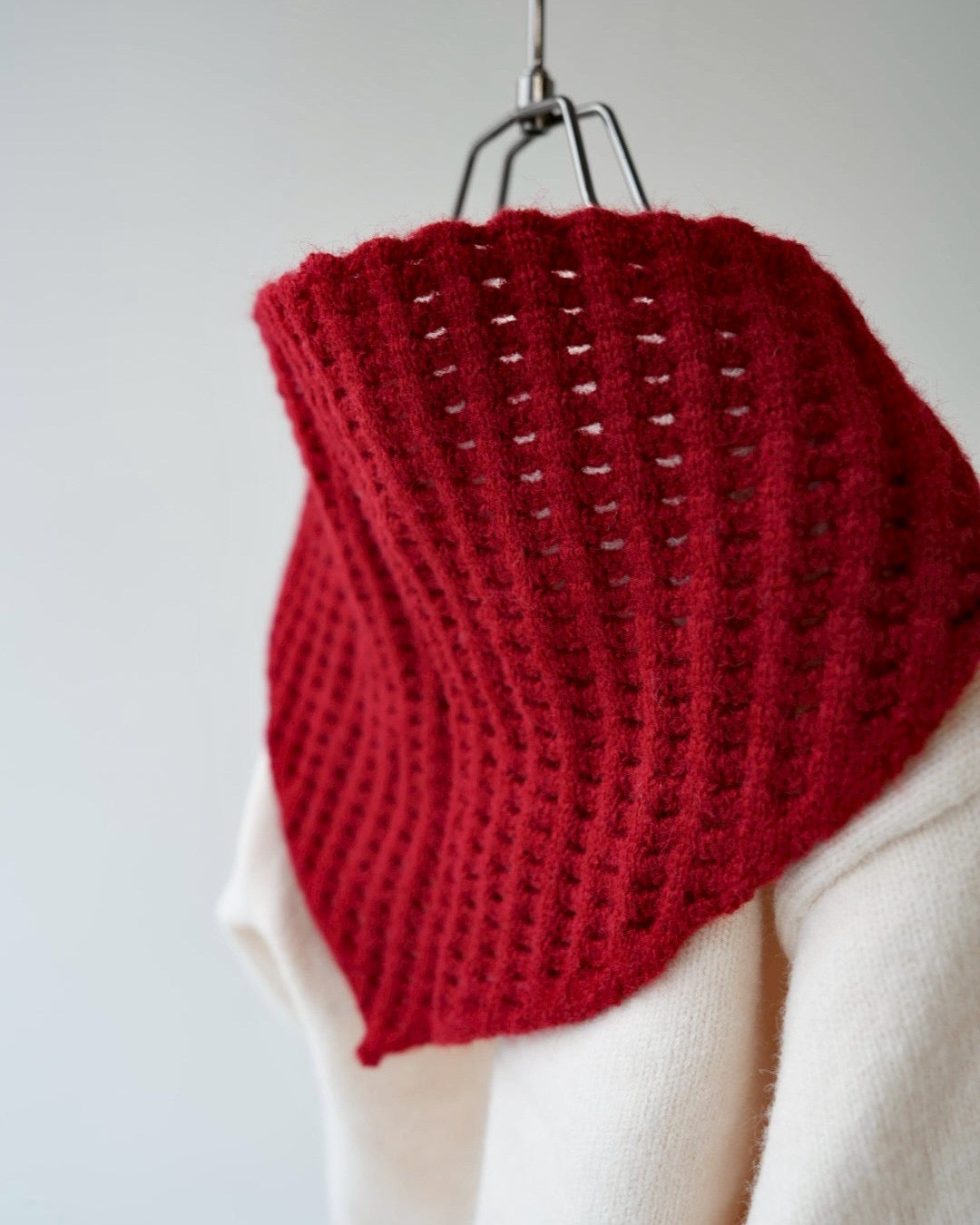 バブーシュ付きニット