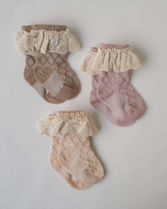 ヘアバンド付きソックス