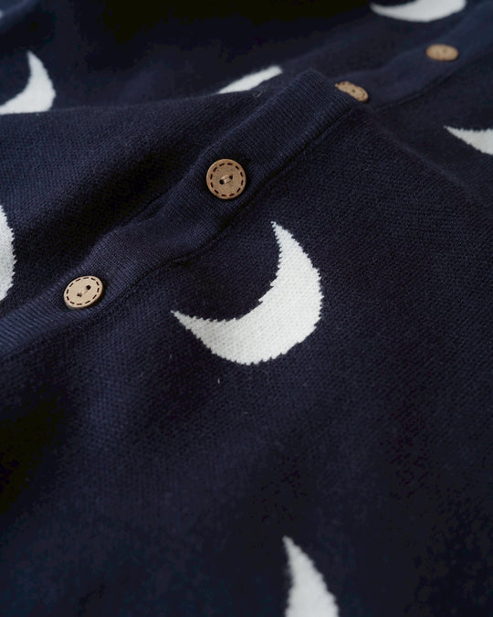 ジャガードニットロンパース