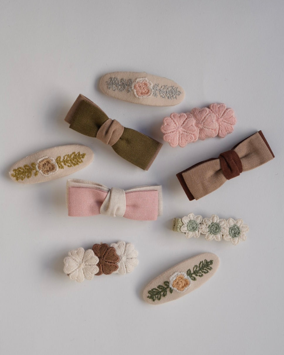 リボン×フラワーヘアアクセセット